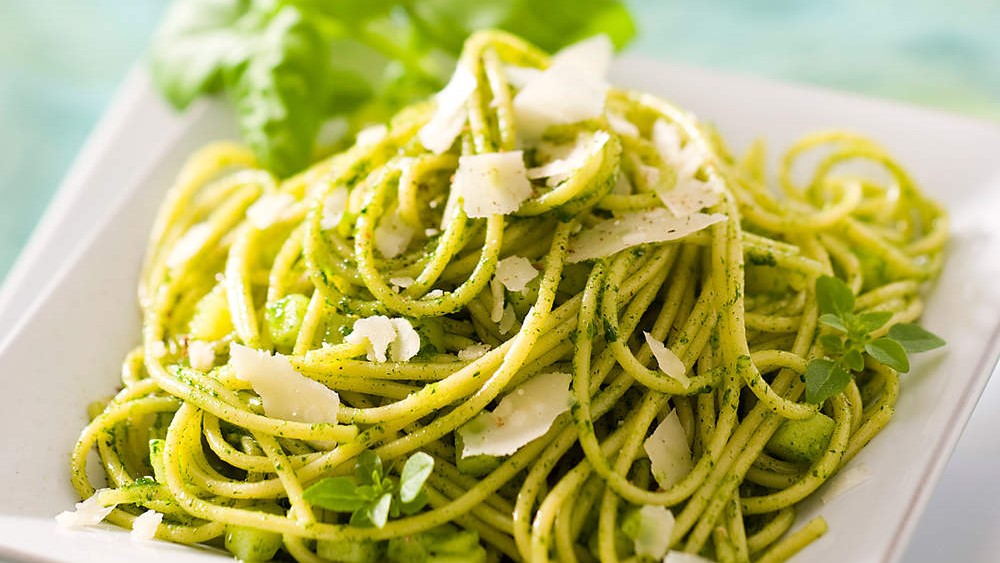 Pates au pesto